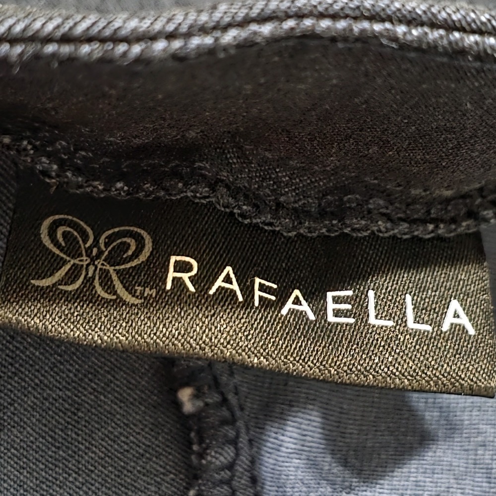Rafaella Women's Dress Shorts Size 14 Navy Blue Viscose Stretch Trouser Career - Picture 4 of 10